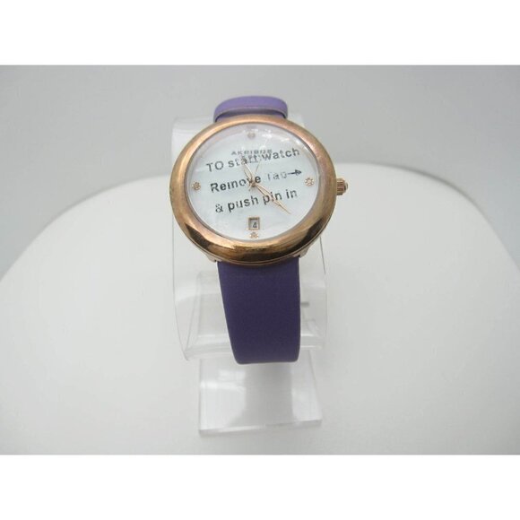 New W/O Akribos XXIV Diamond Dial 3 ATM WR Analog 40mm Dial Watch(C581)AK899P-8X main image 6